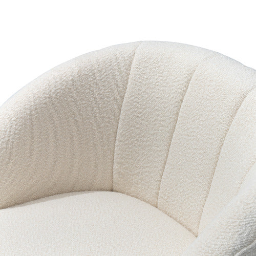 NATURALLY PROVINICIAL KRISHNA BOUCLE SWIVEL ACCENT CHAIR