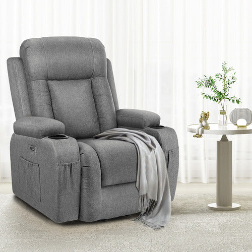 HOXTON ROOM KYRON UPHOLSTERED RECLINER ARMCHAIR