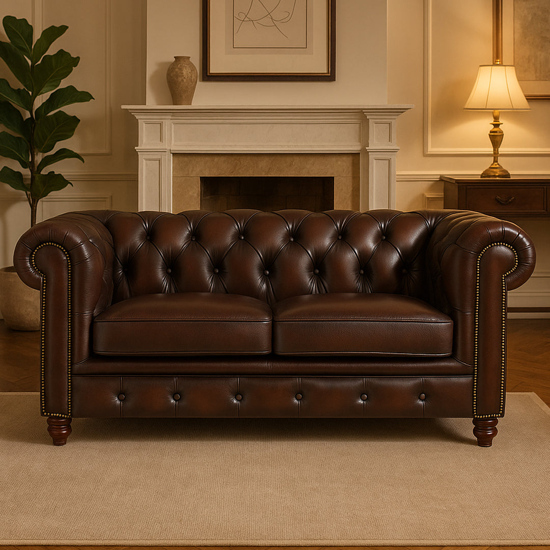 LEGACY FURNITURE ALASTAIR 2 SEATER LEATHER SOFA