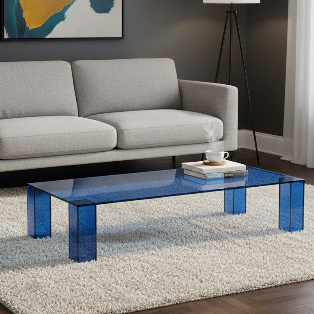 LINEA FURNITURE CHAUNCEY GLASS COFFEE TABLE
