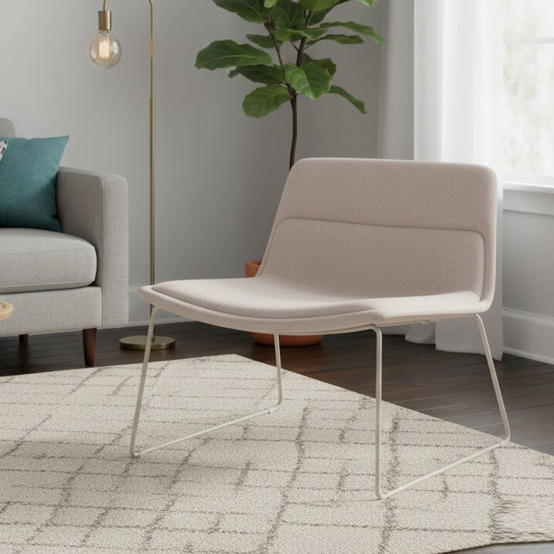LINEA FURNITURE MORRIS CHENILLE ACCENT CHAIR