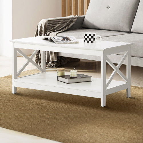 LIVING FUSION WHITE BLAKE COFFEE TABLE