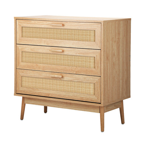 LIVING FUSION HOLLY 3 DRAWER RATTAN CHEST