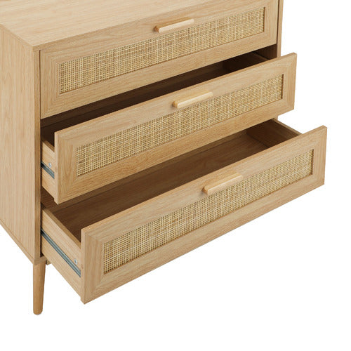 LIVING FUSION HOLLY 3 DRAWER RATTAN CHEST
