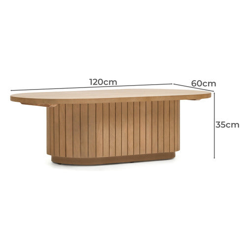 LINEA FURNITURE LAGAN MANGO WOOD COFFEE TABLE