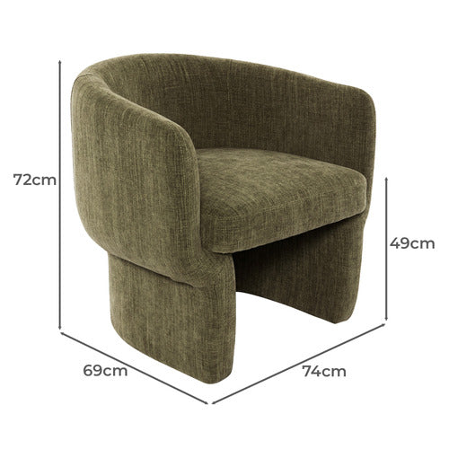 REXINGTON HOME LAGRA CHENILLE ARMCHAIR