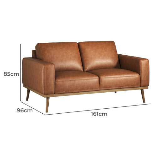 LANDIS 2 SEATER GENUINE LEATHER SOFA