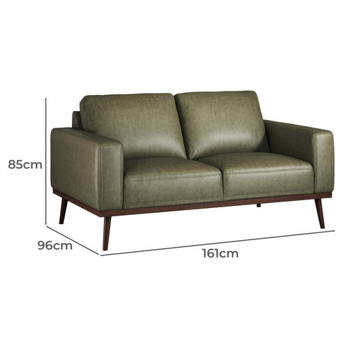 LANDIS 2 SEATER GENUINE LEATHER SOFA