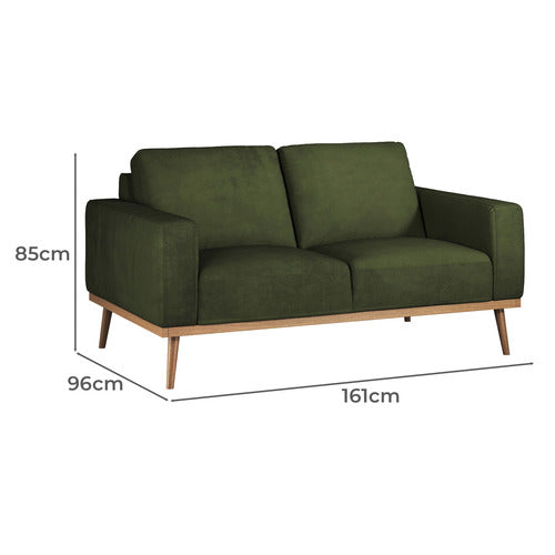 LANDIS 2 SEATER VELVET SOFA