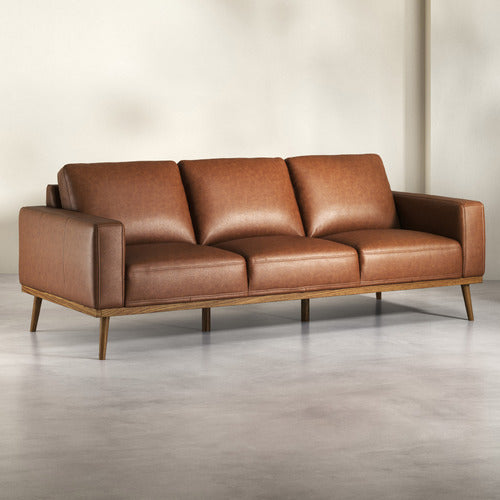 LANDIS 3 SEATER GENUINE LEATHER SOFA