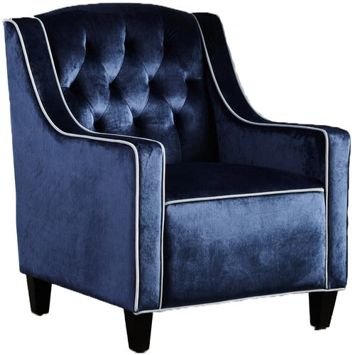 FURNITURE MARKET LARA TUFTED NEW VELVET ARMCHAIR