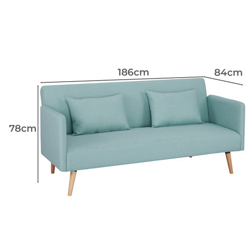 CORA HOME LIVING LAWRENCE 3 SEATER SOFA BED