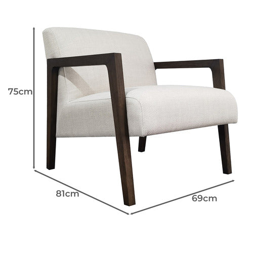 ELMBANK FURNITURE GREY EMBER UPHOLSTERED ARMCHAIR