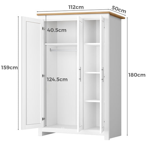 HOXTON ROOM LAYTON 3 DOOR WARDROBE