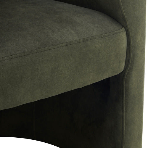CORNER OFFICE LEILANI VELVET ARMCHAIR