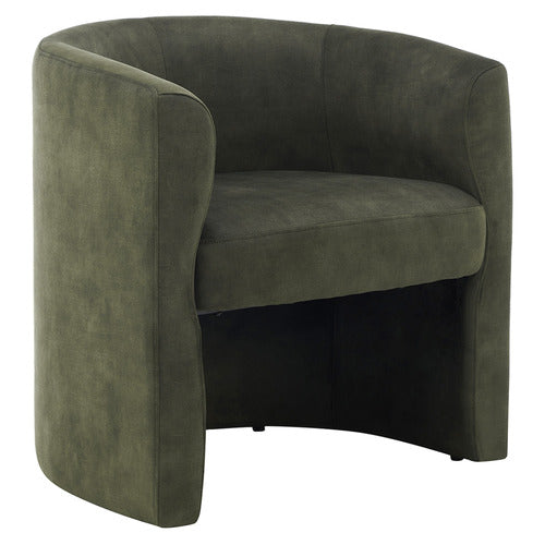 CORNER OFFICE LEILANI VELVET ARMCHAIR