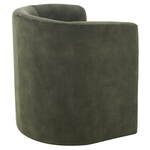 CORNER OFFICE LEILANI VELVET ARMCHAIR
