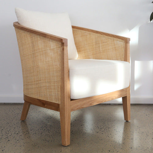 HYDE PARK HOME LENYLLE OAK WOOD TUB CHAIR