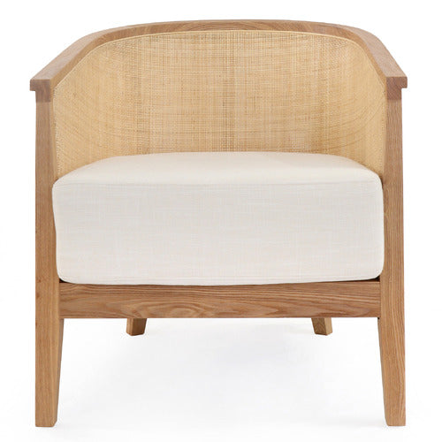 HYDE PARK HOME LENYLLE OAK WOOD TUB CHAIR
