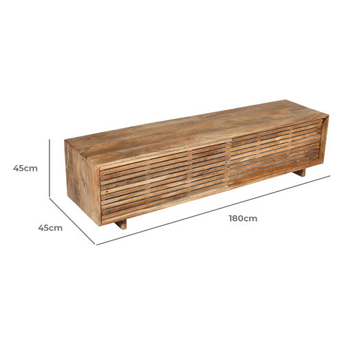 HOME & LIFESTYLE LEO MANGO WOOD TV UNIT