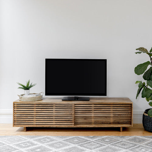 HOME & LIFESTYLE LEO MANGO WOOD TV UNIT