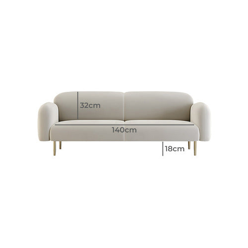 MODERN COLLECTIVE LEOPOLD 3 SEATER VELVET SOFA