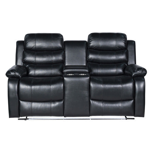 SOUTHERN STYLERS WILBUR 2 SEATER FAUX LEATHER RECLINER SOFA