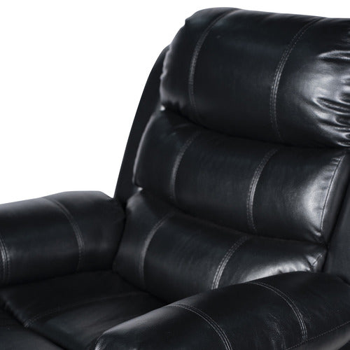 SOUTHERN STYLERS WILBUR 2 SEATER FAUX LEATHER RECLINER SOFA