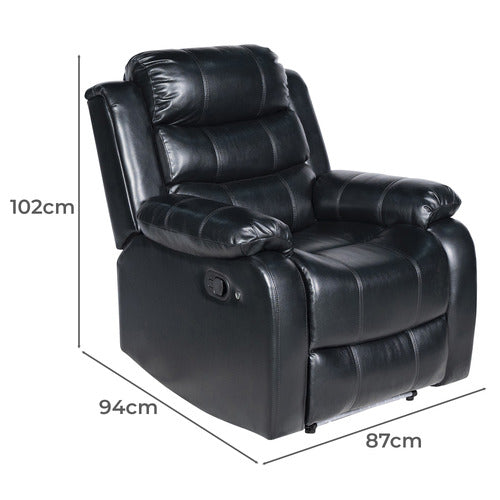 SOUTHERN STYLERS WILBUR FAUX LEATHER RECLINER ARMCHAIR