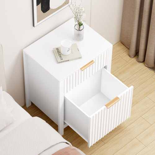 HOXTON ROOM LESTAT 2 DRAWER BEDSIDE TABLE
