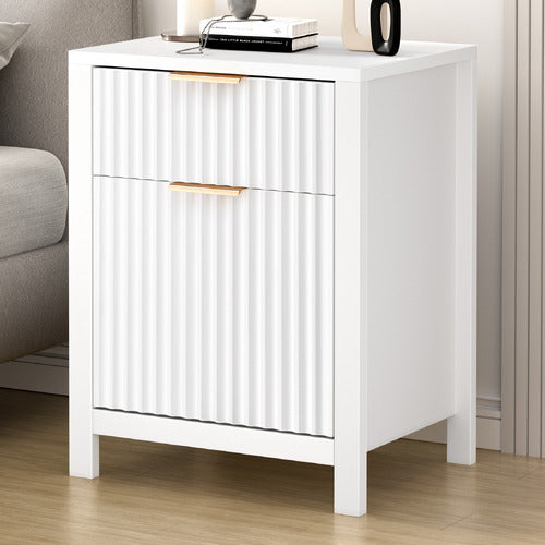 HOXTON ROOM LESTAT 2 DRAWER BEDSIDE TABLE