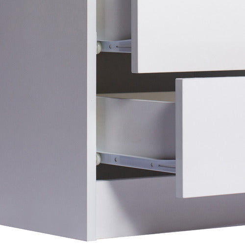 OAKLEIGH HOME 2 DRAWER BEDSIDE TABLE WITH LED LIGHT