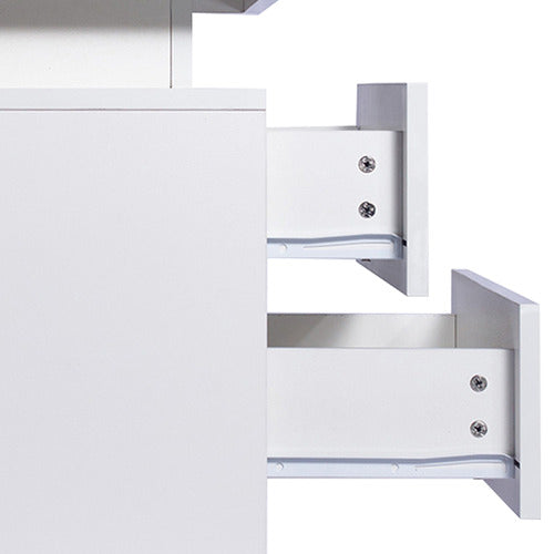 OAKLEIGH HOME 2 DRAWER BEDSIDE TABLE WITH LED LIGHT