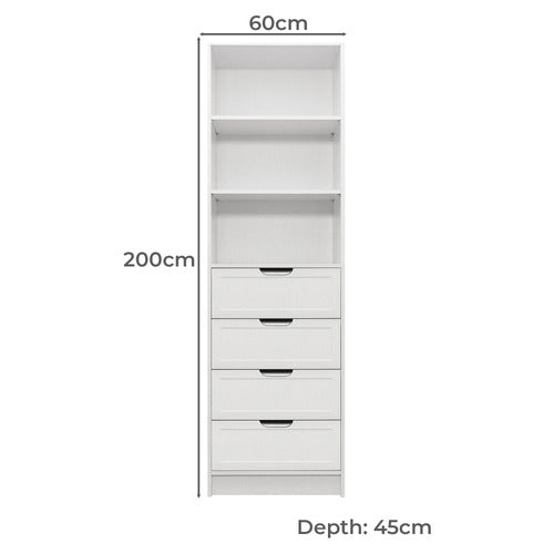 CAPEVIEW INTERIORS 200CM CORVALLIS HAMPTONS WARDROBE