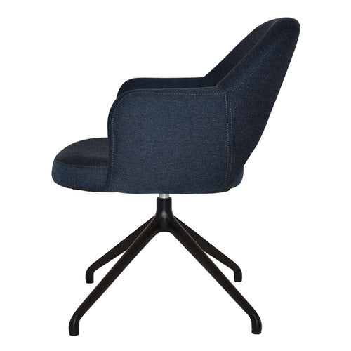 BRIGHT SIDE FURNITURE LEX COTTON-BLEND TRESTLE ARMCHAIRS (SET OF 2)