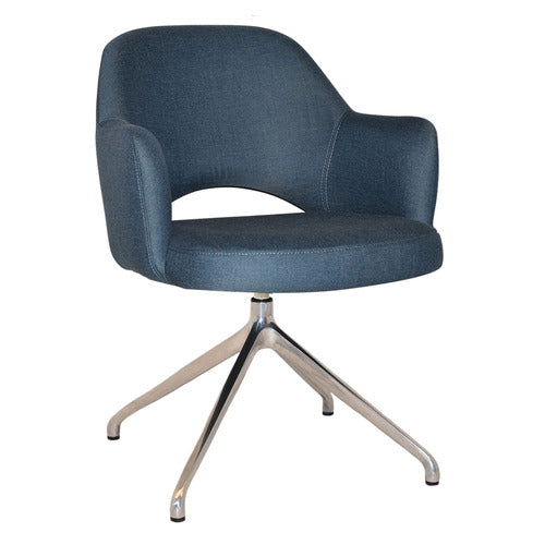 BRIGHT SIDE FURNITURE LEX COTTON-BLEND TRESTLE ARMCHAIRS (SET OF 2)