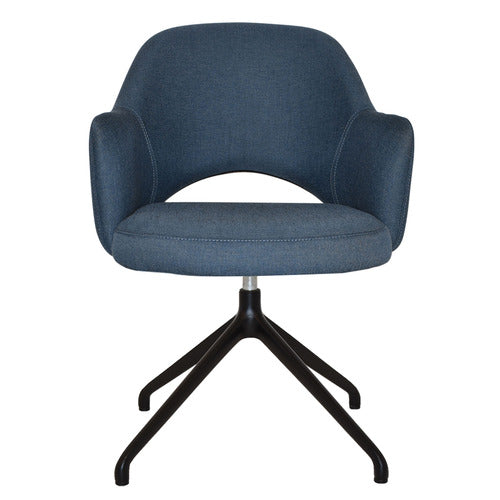 BRIGHT SIDE FURNITURE LEX COTTON-BLEND TRESTLE ARMCHAIRS (SET OF 2)