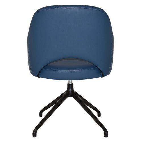 BRIGHT SIDE FURNITURE LEX VINYL TRESTLE ARMCHAIRS (SET OF 2)