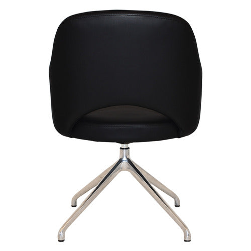 BRIGHT SIDE FURNITURE LEX VINYL TRESTLE ARMCHAIRS (SET OF 2)