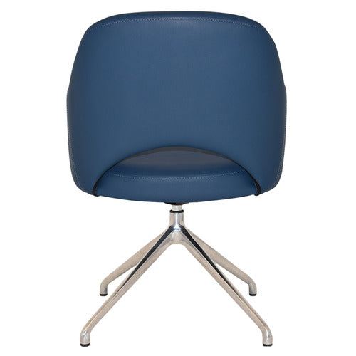 BRIGHT SIDE FURNITURE LEX VINYL TRESTLE ARMCHAIRS (SET OF 2)