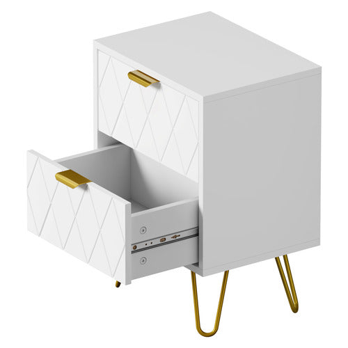 LIVING FUSION LEYTON BEDSIDE TABLE