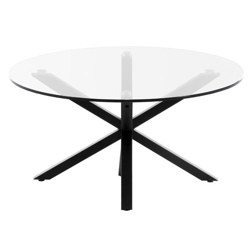 LINEA FURNITURE LIANE GLASS-TOP COFFEE TABLE