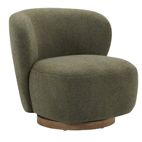 LIBBY UPHOLSTERED SWIVEL ACCENT CHAIR