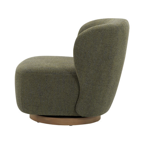 LIBBY UPHOLSTERED SWIVEL ACCENT CHAIR