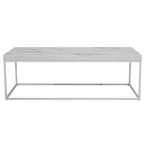 MIKASA FURNITURE LUCIEN FAUX MARBLE COFFEE TABLE
