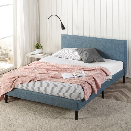 STUDIO HOME BLUE LEANNE PLATFORM BED
