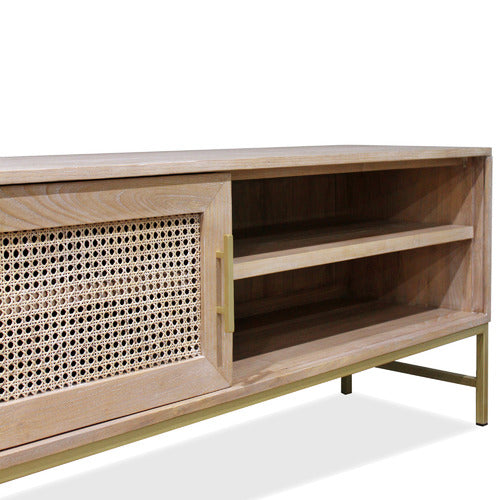 CARRINGTON FURNITURE 160CM LILO RATTAN TV UNIT
