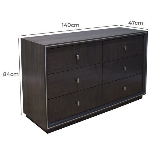CARRINGTON FURNITURE LINDSAY 6 DRAWER CHEST