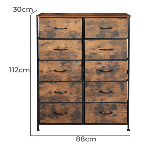 OAKLEIGH HOME LIVIA 10 DRAWER CHEST