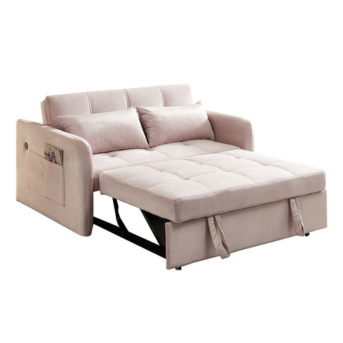 EVERGREEN HOME LIVIANA 2 SEATER SINGLE VELVET SOFA BED